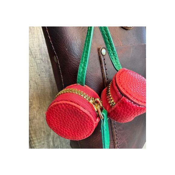 Watermelon Pouch Purse Charm Fruit Keychain NeW FAST SHIP - Picture 3 of 6